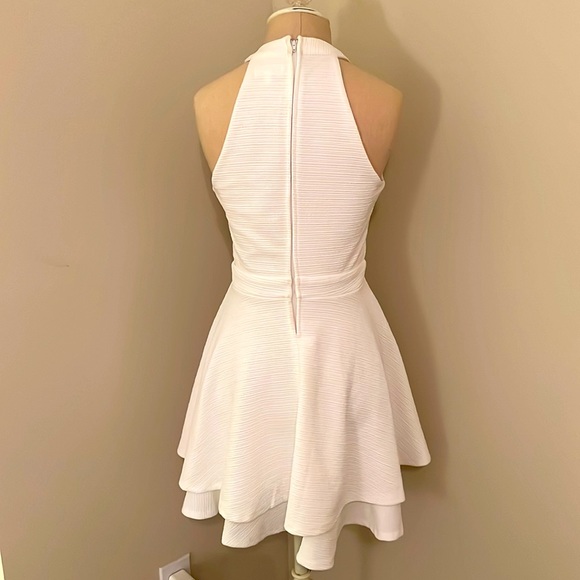 White high neck mini dress - Picture 2 of 2